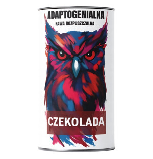 Adaptogener löslicher Kaffee Schokolade 100 g – Instantkaffee Arabica mit Adaptogenen, Schokoladengeschmack, natürliche Extrakte