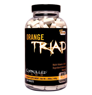 Controlled Labs Orange Triad 270 Tabletten – Multivitaminpräparat, unterstützt Gelenke, Verdauung und Immunsystem.