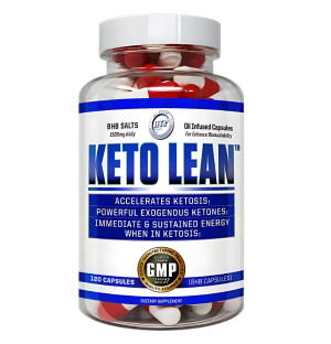 Hi-Tech Pharma Keto Lean 120 capsules – a dietary supplement supporting ketosis, containing BHB salts, L-carnitine