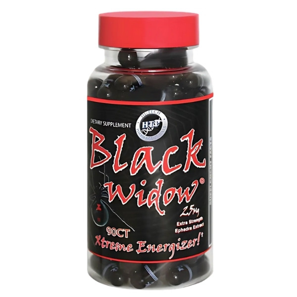 Hi-Tech Pharma Black Widow 90 kapsułek – suplement energetyczny, ekstremalna energia, redukcja tłuszczu, ekstrakt z efedry