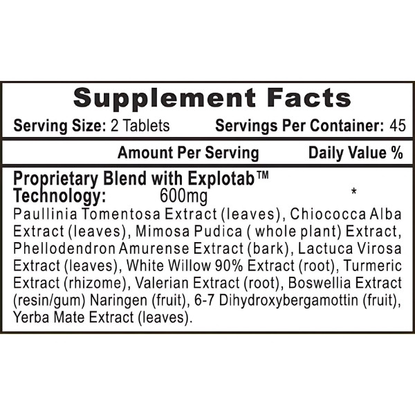 Hi-Tech Pharmaceuticals Pain-Rx 90 capsules. Composition of pain relief supplement: plant extracts, willow bark.