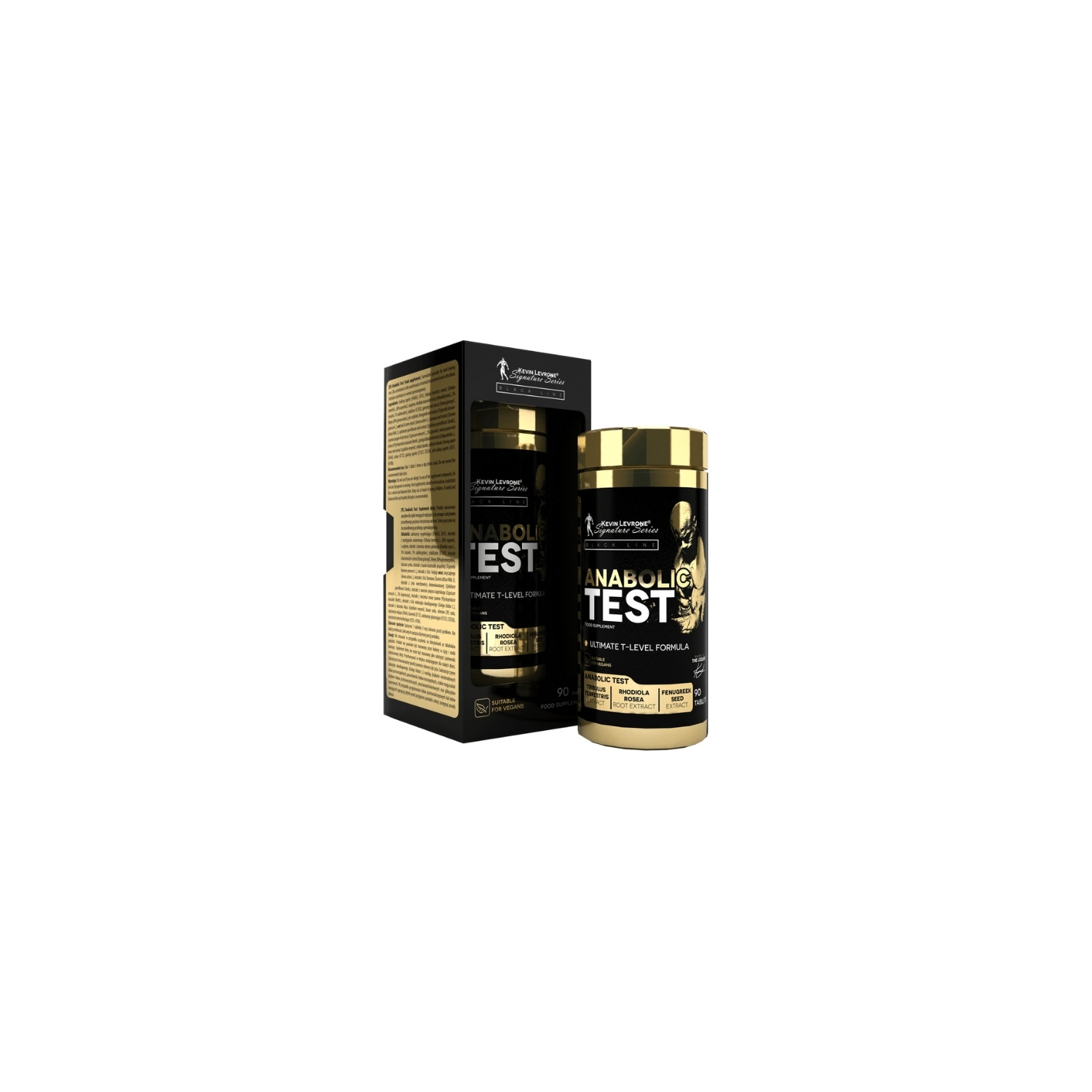 Levrone Anabolic Test 90 Tabletten – Testosteron-Booster, Tribulus, Rhodiola, Bockshornklee, unterstützt Kraft und Energie