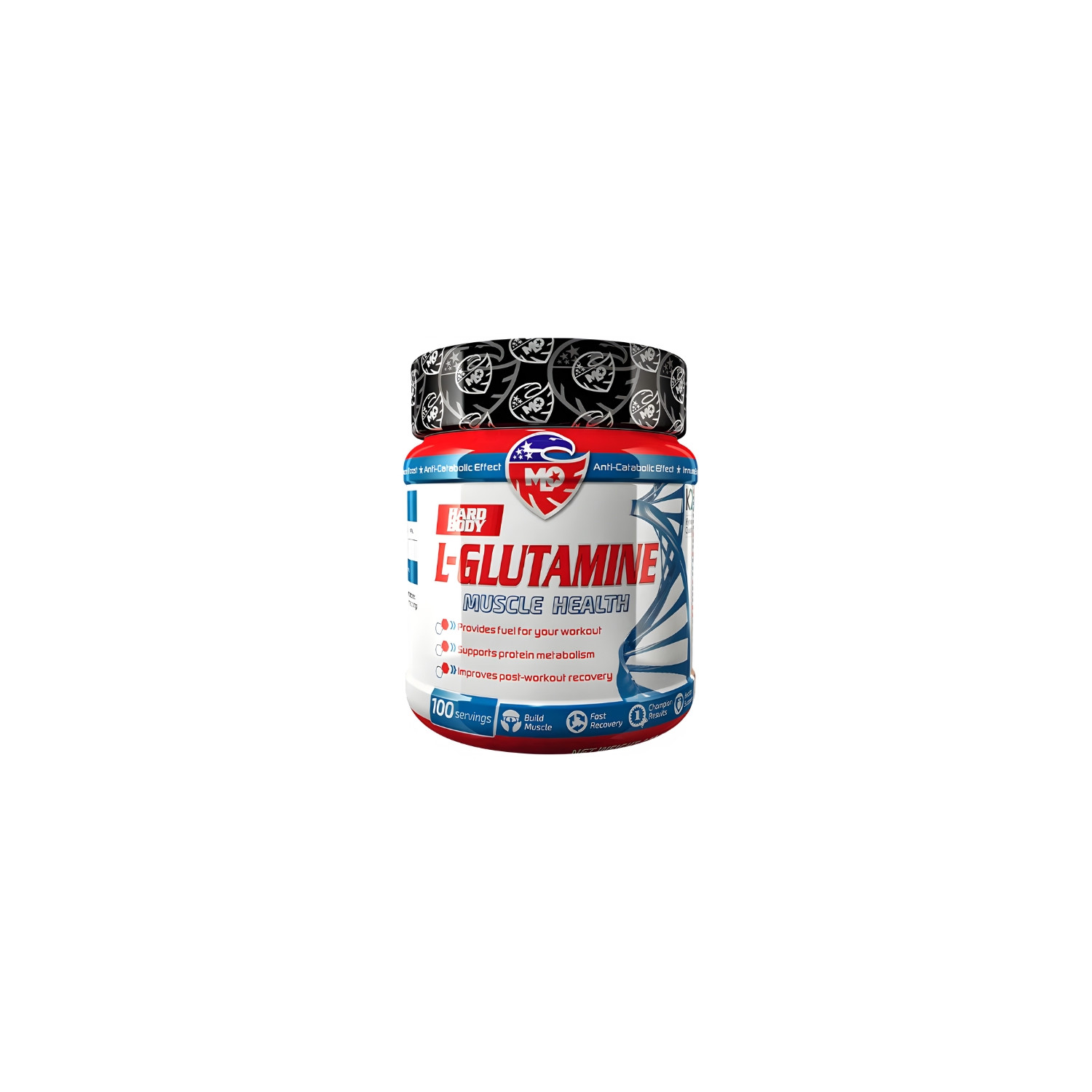 MLO L-Glutamine Muscle Health 500 g – L-Glutamina, 100 porcji, wspiera metabolizm białka, regenerację i budowę mięśni