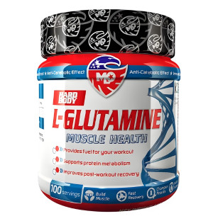 MLO L-Glutamine Muscle Health 500 g – L-Glutamine, 100 servings, supports protein metabolism, muscle regeneration and growth