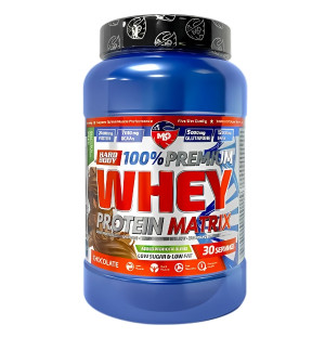 MLO Hard Body Whey Protein Matrix Chocolate 907 g – whey protein, 24 g of protein per serving