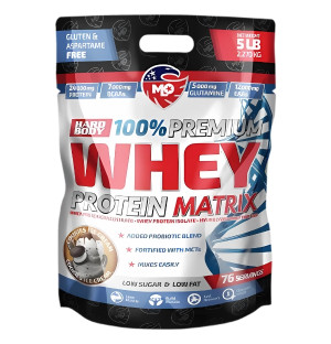 Hard Body Whey Protein Matrix Cookies & Cream 2270 g – protein supplement, 24 g of protein