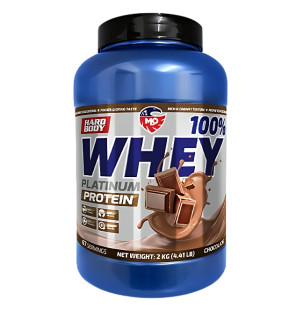 MLO Whey Platinum Protein Chocolate 2kg – WPC protein supplement, chocolate flavour, 67 servings, high-quality whey protein
