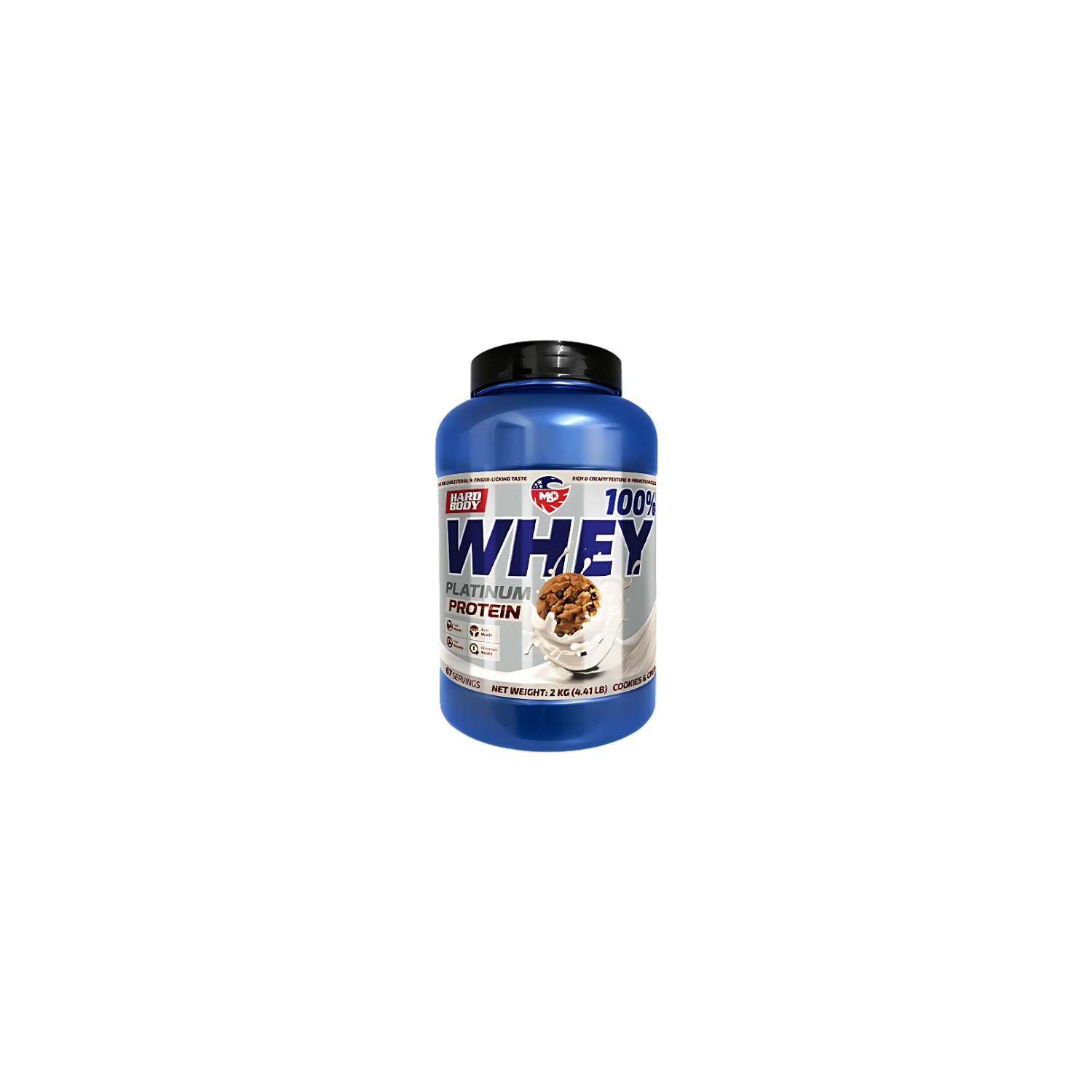 MLO Whey Platinum Protein Cookies & Cream 2kg – odżywka białkowa WPC, smak ciasteczka z kremem, 67 porcji MLO Whey Platinum Protein Cookies & Cream 2kg – odżywka białkowa WPC, smak ciasteczka z kremem, 67 porcji