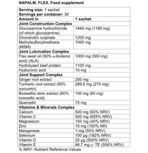 Product composition NAPALM Flex 30 sachets