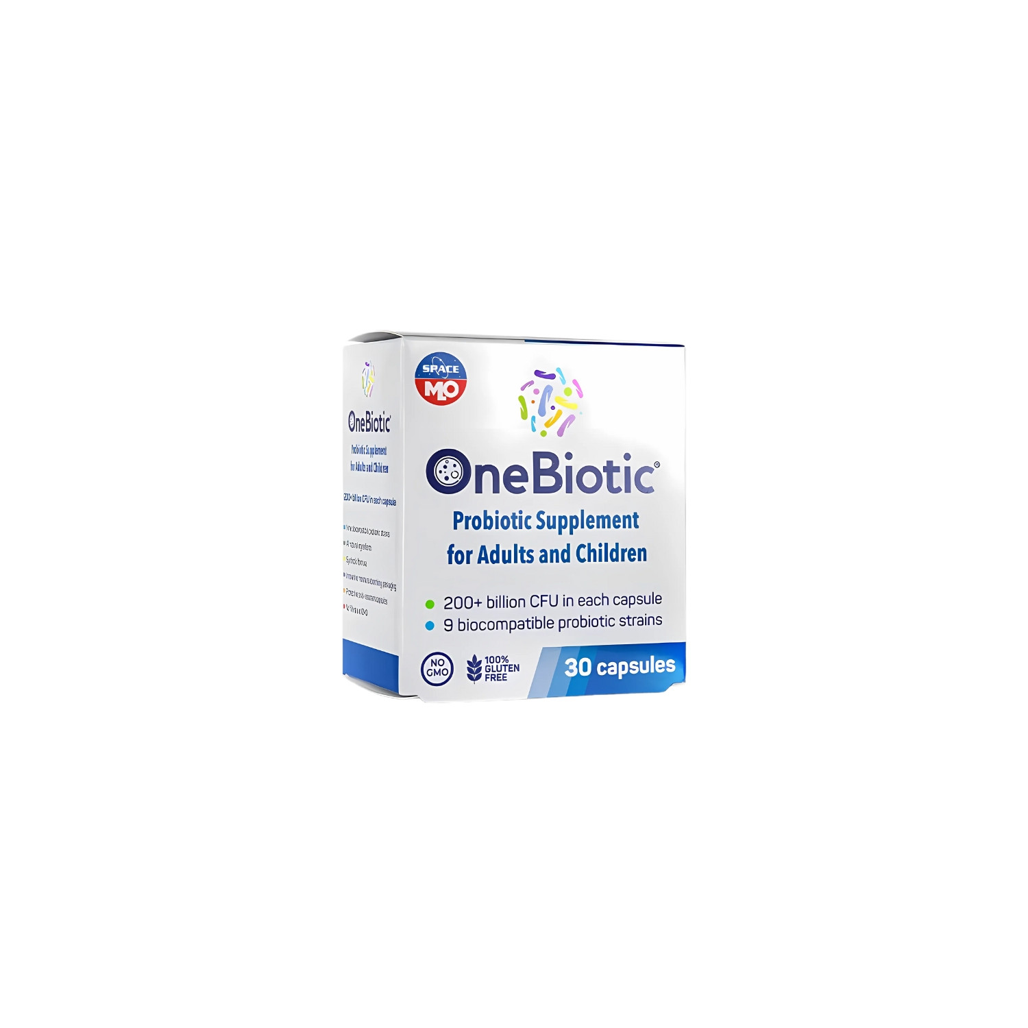 MLO OneBiotic 30 capsules – probiotic for adults and children, 200 billion CFU, 9 bacterial strains, supports intestinal flora