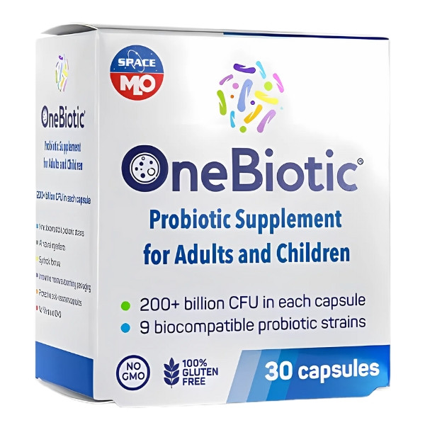 MLO OneBiotic 30 capsules – probiotic for adults and children, 200 billion CFU, 9 bacterial strains, supports intestinal flora