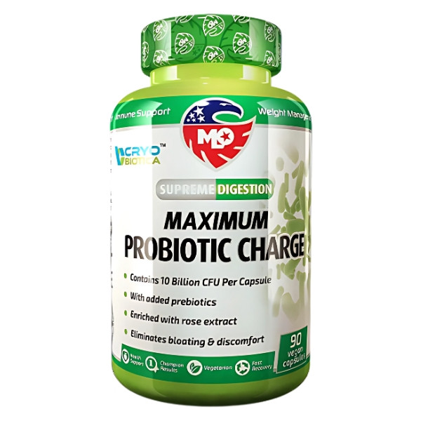 MLO Maximum Probiotic Charge 90 capsules – probiotic with prebiotics and wild rose extract, supports digestion