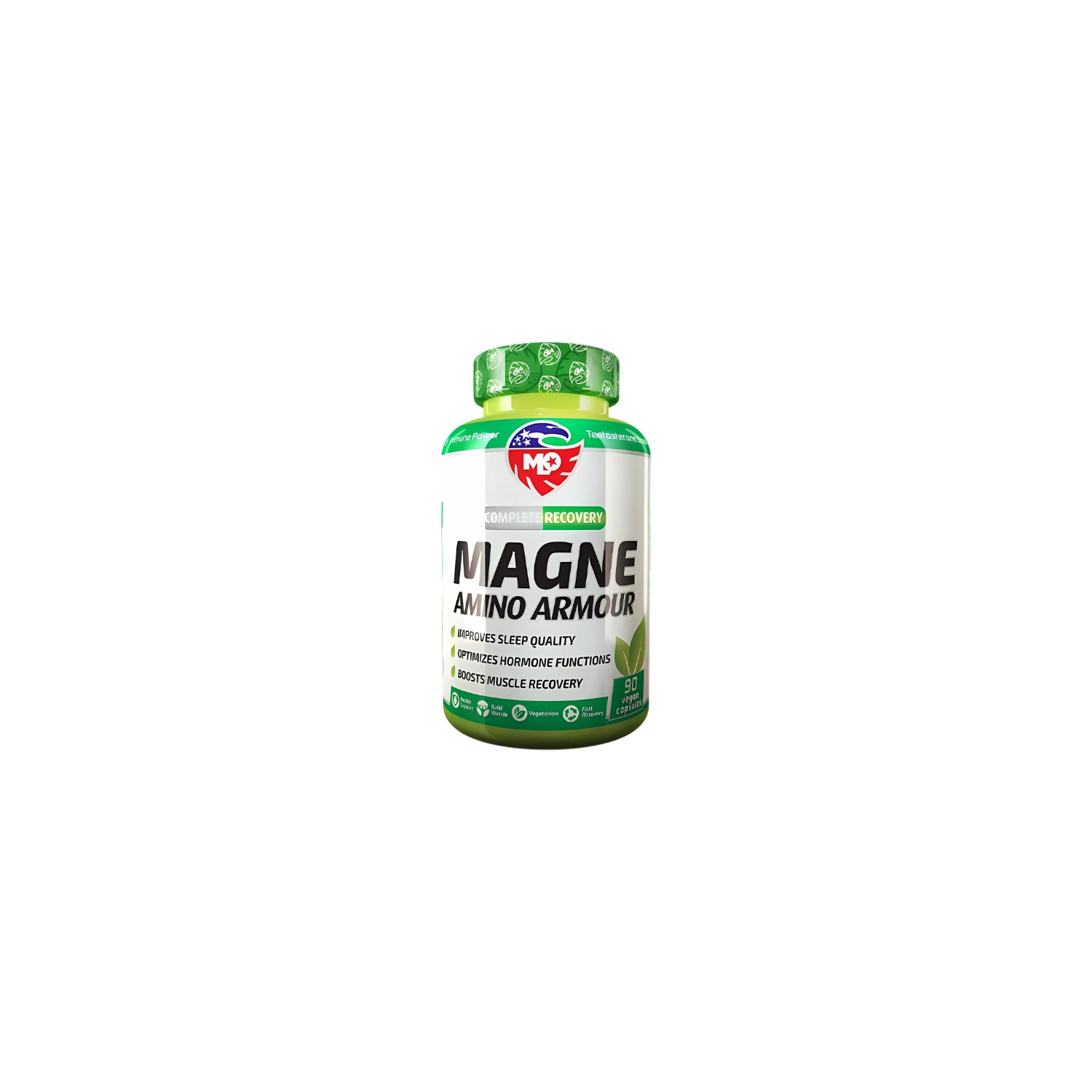 : MLO Magne Amino Armour 90 Kapseln – Nahrungsergänzungsmittel mit Zink, Magnesium, Vitamin B6 und L-Theanin