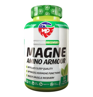 : MLO Magne Amino Armour 90 Kapseln – Nahrungsergänzungsmittel mit Zink, Magnesium, Vitamin B6 und L-Theanin