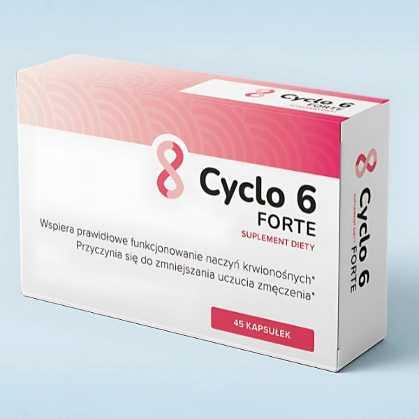 Cyclo 6 Forte Nahrungsergänzungsmittel 45 Kapseln – Unterstützung der Blutgefäße, Verringerung von Müdigkeit, Diosmin