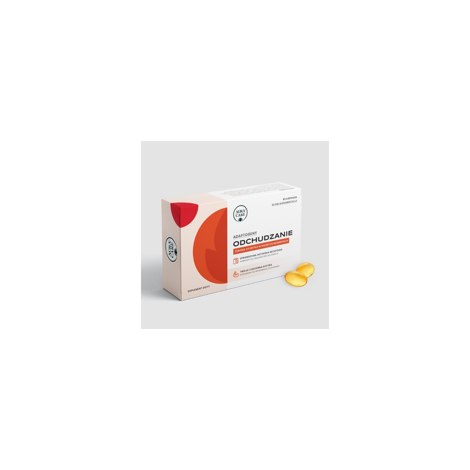 Aura Care Dietary Supplement Weight Loss Adaptogens 60 capsules – metabolism support, weight control, healthy figure