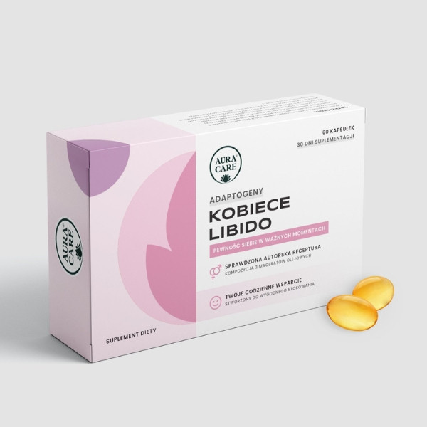 Aura Care Kobiece Libido 60 Kapseln – Adaptogene zur Unterstützung des Selbstbewusstseins und des hormonellen Gleichgewichts