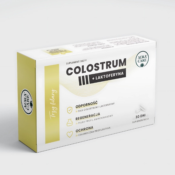 Aura Care Colostrum + Lactoferrin 30 Kapseln – Immunität, Regeneration, Schutz des Körpers, natürliche Unterstützung