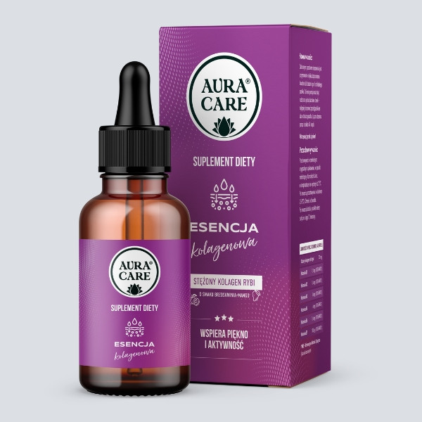Aura Care Collagen Essence 50 ml – fish collagen, B vitamins, skin, hair and nail support, regeneration