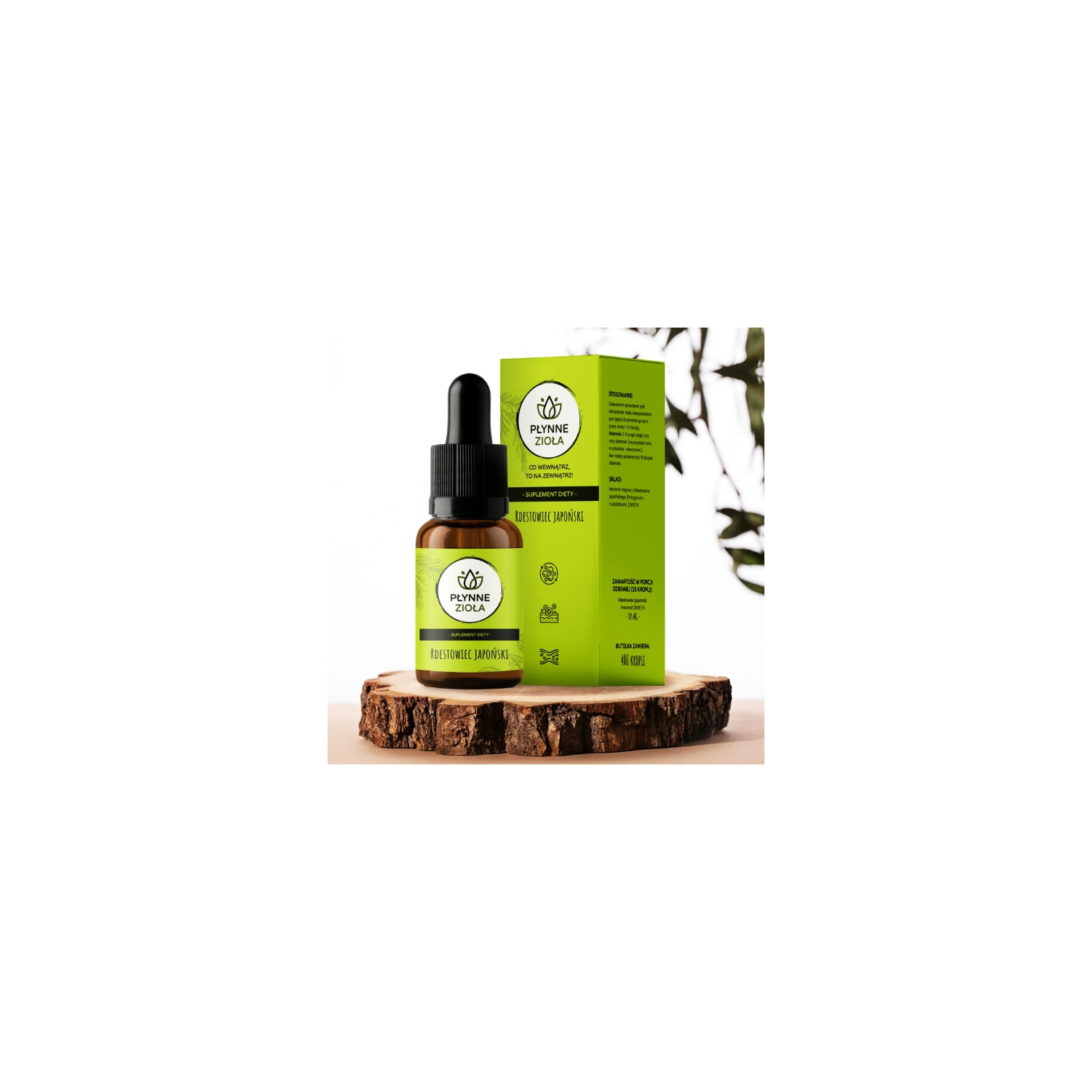 Liquid Herbs Japanese Knotweed 15 ml, dietary supplement in drops, supports immunity, heart, brain, and sugar metabolism