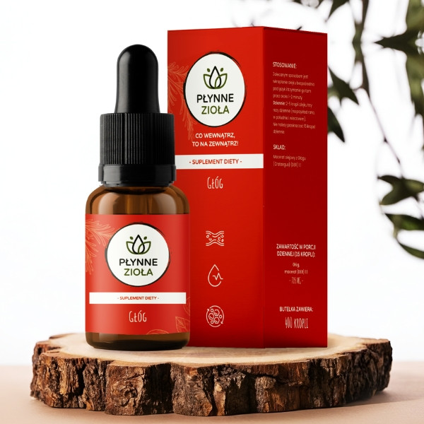 Liquid Herbs Hawthorn 15 ml – dietary supplement for heart, blood pressure, circulation, and nervous system support