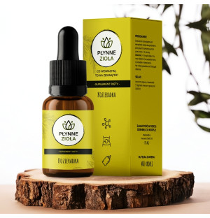 Płynne Zioła Kozieradka 15 ml, suplement diety w kroplach, naturalny macerat olejowy z kozieradki, wsparcie snu
