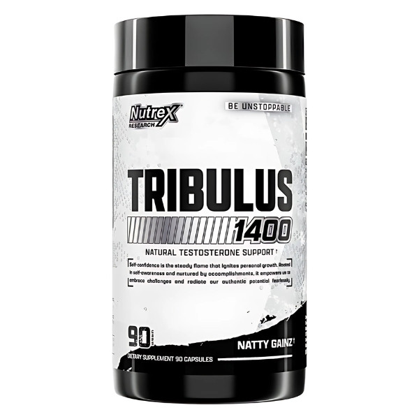 Nutrex Tribulus 1400 – suplement diety, naturalne wsparcie testosteronu, 90 kapsułek dla mężczyzn aktywnych fizycznie