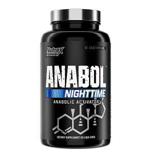 Nutrex Anabol Nighttime 60 Kapseln – anaboler Nachtaktivator, unterstützt die Regeneration, das Muskelwachstum