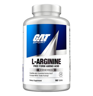 GAT Sport L-Arginine 180 tabletek – aminokwas wspierający produkcję tlenku azotu, poprawiający wydolność i regenerację mięśni