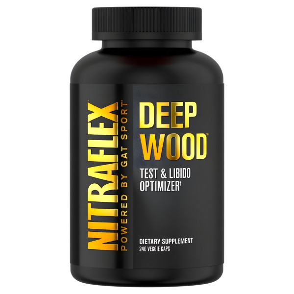 GAT Sport Nitraflex Deep Wood 240 capsules – testosterone and libido booster, natural support for vitality, strength and energy