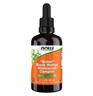 NOW Foods Green Black Walnut Wormwood Complex 59 ml – herbal supplement supporting body cleansing