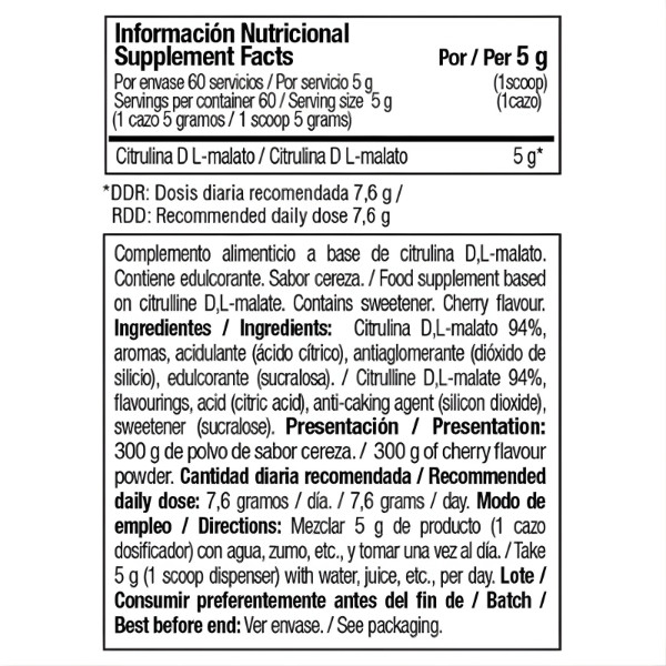 Zoomad Labs One Raw Citrulline DL-Malate Zusammensetzung – 100 % Citrullin-Malat, Nahrungsergänzungsmittel zur Unterstützung