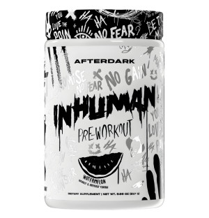 AfterDark INHUMAN Pre-Workout Watermelon 257 g – a watermelon-flavoured pre-workout supplement that increases energy