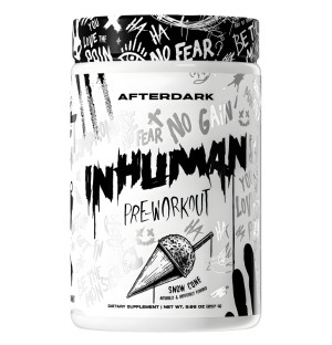 AfterDark INHUMAN Pre-Workout Snow Cone 257 g – mocna formuła przedtreningowa o smaku lodowego sorbetu dla maksymalnej mocy