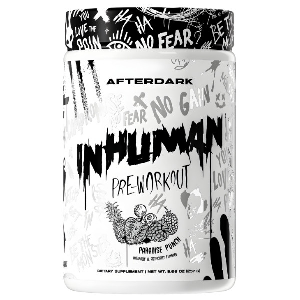 AfterDark INHUMAN Pre-Workout Paradise Punch 257 g – a powerful training formula with vitamins and a muscle pump booster