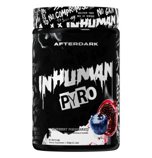 AfterDark INHUMAN PYRO Blueberry Pomegranate 315 g – intensive Pre-Workout-Formel mit Blaubeer- und Granatapfelgeschmack