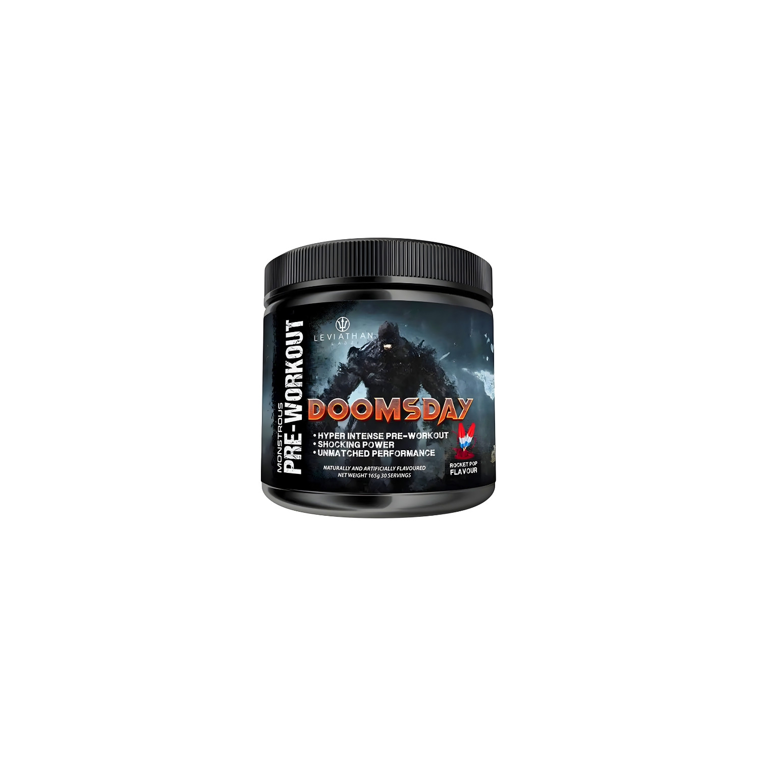 Leviathan Labz Doomsday 165 g – extremes Pre-Workout-Supplement von Rocket Pop, das Energie, Kraft und Leistungsfähigkeit