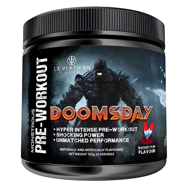 Leviathan Labz Doomsday 165 g – extremes Pre-Workout-Supplement von Rocket Pop, das Energie, Kraft und Leistungsfähigkeit