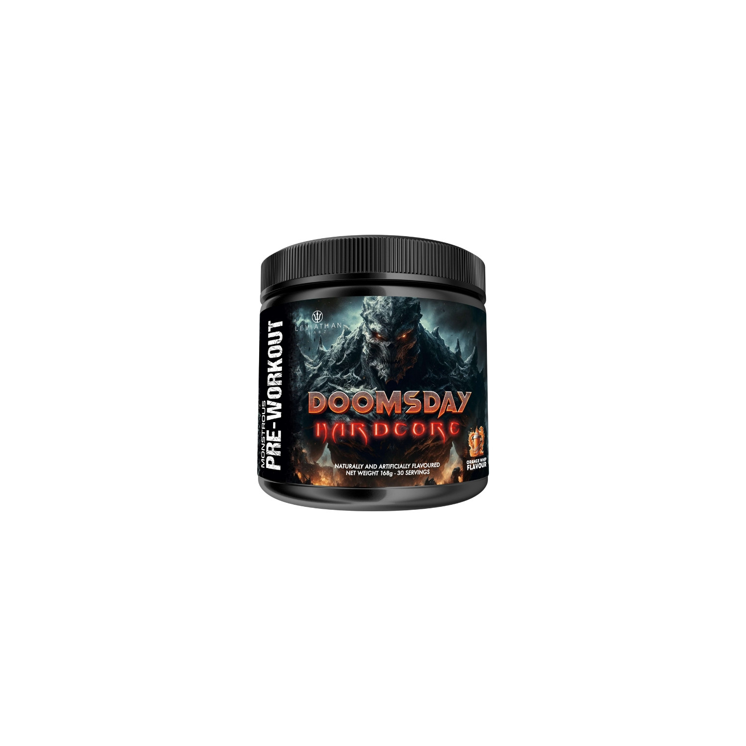 Leviathan Labz Doomsday Hardcore 168 g – an extremely powerful pre-workout supplement that increases energy and strength