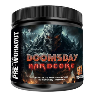 Leviathan Labz Doomsday Hardcore 168 g – an extremely powerful pre-workout supplement that increases energy and strength