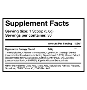 Leviathan Labz Doomsday Hardcore composition – creatine, caffeine, Eria Jarensis, plant extracts