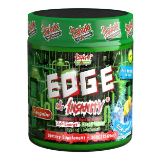Psycho Pharma Edge of Insanity Blue Lemonade – intensives Pre-Workout-Supplement mit Zitronen-Beeren-Geschmack
