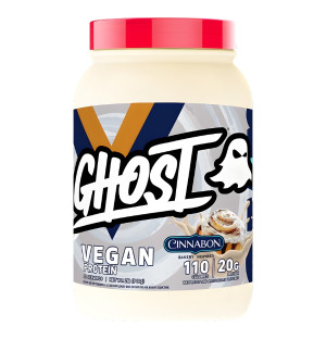 Ghost Vegan Protein Cinnabon – veganes Pflanzenprotein mit Zimtschneckengeschmack, 20 g Protein pro Portion