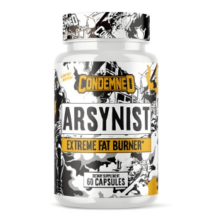 Condemned Labz Arsynist Extreme Fat Burner 60 capsules – a powerful fat burner that increases energy and concentration.
