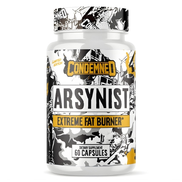 Condemned Labz Arsynist Extreme Fat Burner 60 kapsułek – mocny spalacz tłuszczu zwiększający energię, koncentrację.