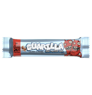 FA Guarilla High Protein Bar 48 g – Proteinriegel mit Kokos- und Karamellgeschmack, ohne Zuckerzusatz, enthält 26 % Protein