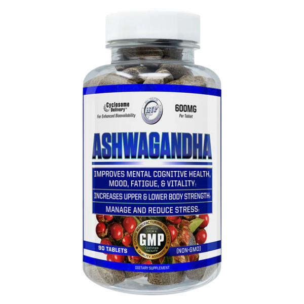 HTP Ashwagandha 600 mg – dietary supplement with KSM-66 and Ashwapure extracts, supporting immunity, stress reduction