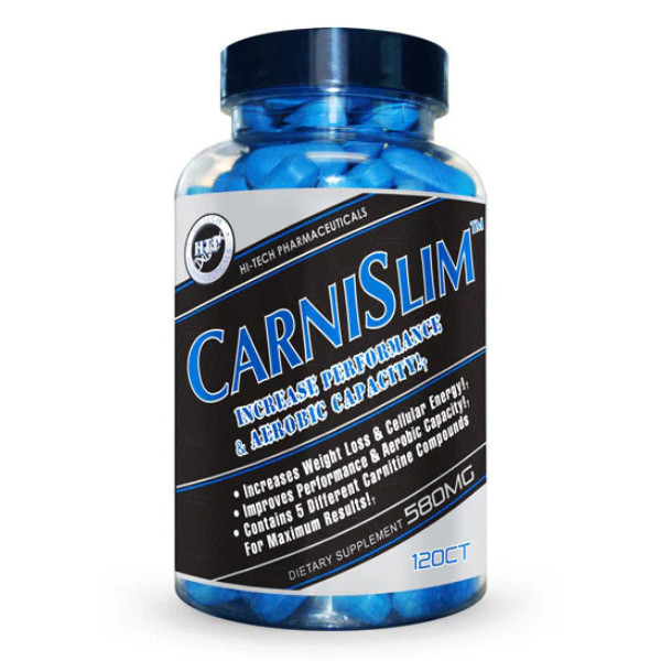 Carnislim Hi-Tech Pharmaceuticals Nahrungsergänzungsmittel Fettverbrenner Carnitin-Komplex 120 Tabletten Leistungssteigerung