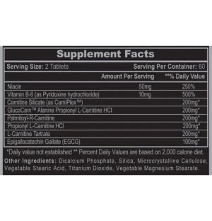 Carnislim Hi-Tech Pharmaceuticals dietary supplement fat burner carnitine complex 120 tablets increased performance