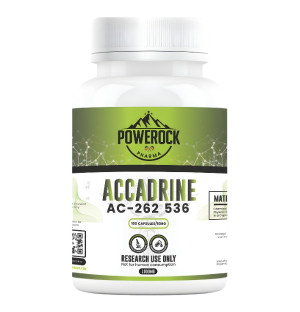 „Powerock Pharma Accadrine AC-262 536 – Forschungschemikalie, 100 mg Forschungskapseln, Produkt für Laboruntersuchungen